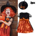 thumbnail image 3 of 2024 Disfraces de cosplay de bruja para niños Disfraz de rol de Halloween Ropa de fiesta temática Ropa de actuación Vestido + Trajes de sombrero, 3 of 5