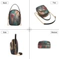thumbnail image 3 of FORMRS Crossbody Bag for Women Quilted Travel Shoulder Cell Phone Purse with Chain Strap Handbag, Psychedelic Forest, 3 of 7