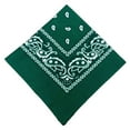 thumbnail image 1 of Eigraketly Moda Unisex Bandana Hop Pañuelo cuadrado grande Estampado de Cachemira Diadema Muñequeras Pañuelo para la cabeza Pañuelo de tinte Ciclismo Verde oscuro, 1 of 6