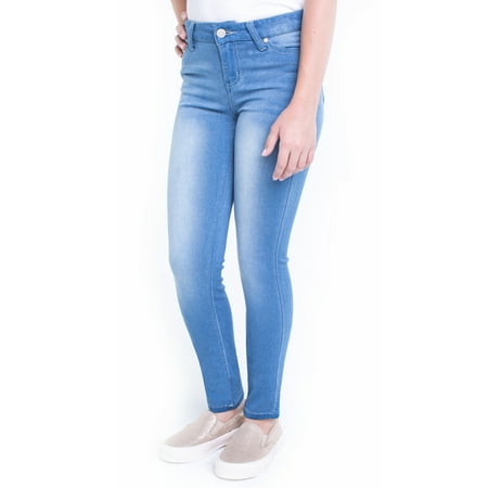 Planet Pink Super Soft Skinny Jeans (Big Girl) (Best Skinny Jeans For Size 12)