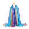 thumbnail image 4 of Nochalofo Scarf for Women Lady Fashion Folk-Custom Retro Tassel Scarf Wrap Shawl Travel Scarves Multicolorone Size, 4 of 5