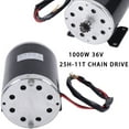 thumbnail image 5 of 1000W 36V Electric Brushed Motor Fit For Go Cart E-Bike Scooter 3000 RPM for four-wheel go-karts, motorcycles, 5 of 15