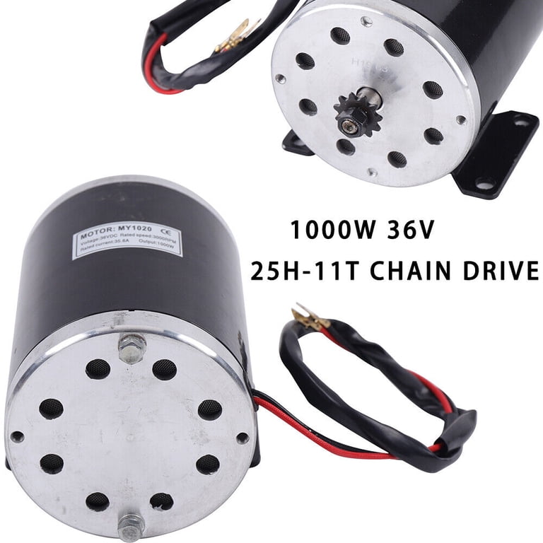 1000W 36V DC Brushed Electric Motor – MY1020 Type with 25H-11T