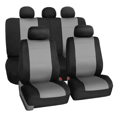 FH Group Neoprene Waterproof Full Set Car Seat Covers Airbag Ready & Split Bench Function, (Best Waterproof Seat Covers)