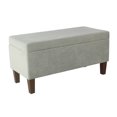 thumbnail image 6 of HomePop Storage Bench, Gray, 6 of 14