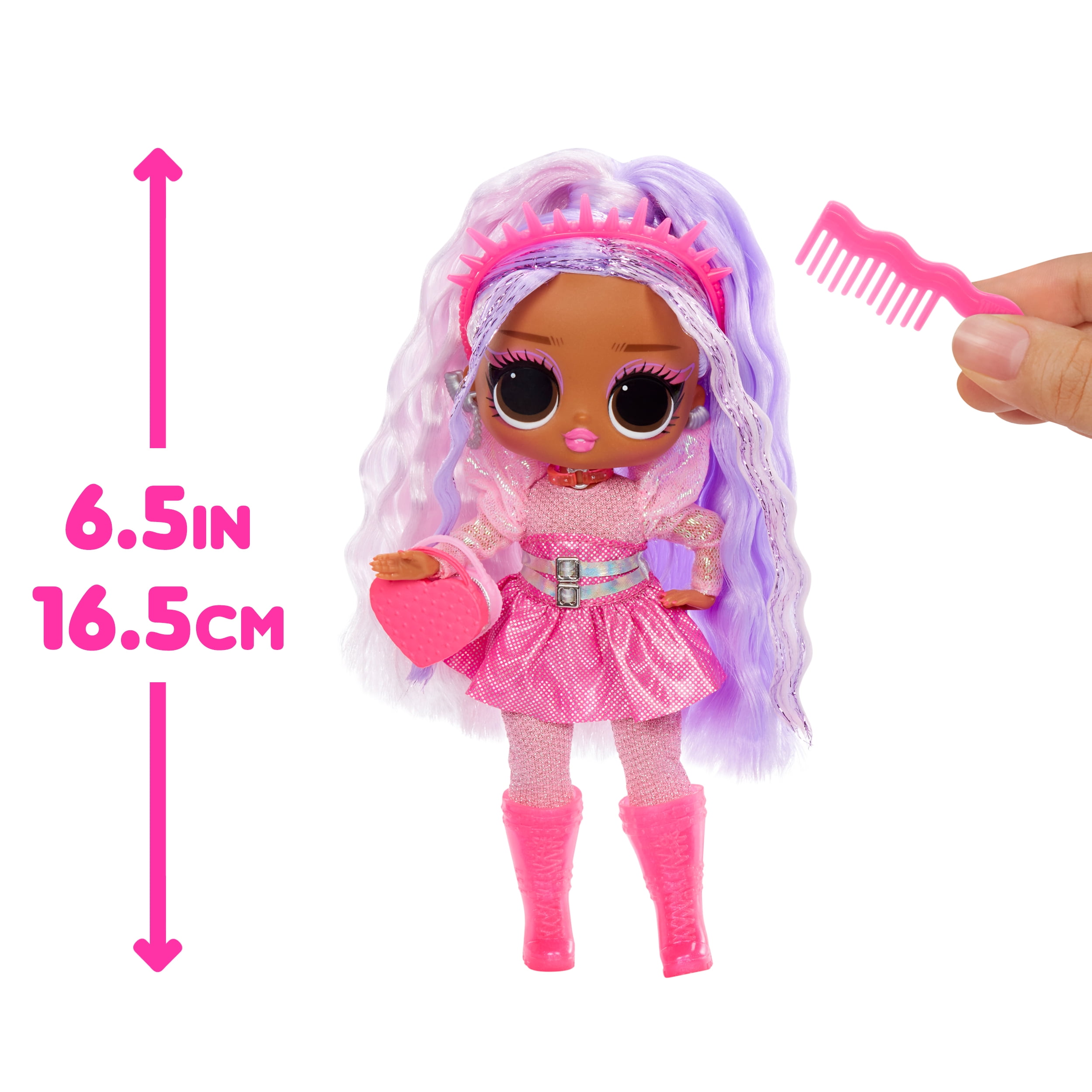 LOL Surprise Tweens Neon Pop Stars Kitty K Fashion Doll with Black Light Surprises and 10+ Pop Star Fashions and Accessories Including Retro Mic Stand – Great Gift for Kids Ages 4+