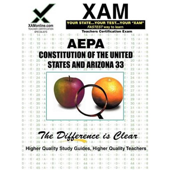 Pre-Owned AEPA Constitution of the United States and Arizona 33 : Teacher Certification Exam