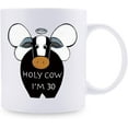 thumbnail image 4 of 30th Birthday Gifts for Men - 1989 Birthday Gifts for Men, 30 Years Old Birthday Gifts Coffee Mug for Dad, Husband, Friend, Brother, Him, Colleague, Coworker, HOLY COW MUG - 11oz, 4 of 6