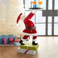 thumbnail image 5 of Estatuas de resina de Papá Noel con bandeja para bocadillos, figura navideña con soporte para golosinas, soporte para pasteles y postres, plato de frutas para fiesta de Navidad, 5 of 5
