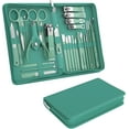 thumbnail image 2 of Manicure Set Personal Care, Nail Clipper Kit, Professional Nail Clipper Pedicure Set, Nail Tools with Luxurious Travel Case, Gifts for Men Women Family Friend, 31 Pieces (Green), 2 of 16