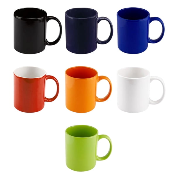 Paquete con 36 piezas de Taza de cerámica clásica acabado brillante rojo 8 x 9.5