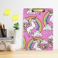 thumbnail image 6 of FMSHPON Unicorn Rainbow Cloud Clipboard Hardboard Wood Nursing Clip Board and Pull for Standard A4 Letter 13x9 inches, 6 of 8
