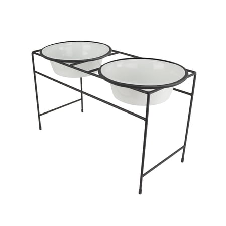 Platinum Pets Dog Double Diner Feeder with Bowls