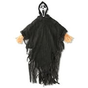 Ghost Face Scarecrow, Black, Halloween Plastic Outdoor Decoration, by Fun World