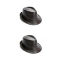 thumbnail image 4 of Qarigey Gorras clásicas de cuero para hombres Diseños elegantes para cualquier evento Agregue encanto a sus trajes Sombrero para hombres marrón 2Conjunto, 4 of 6