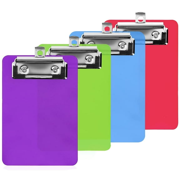 Mini Clipboard, 4 x 6 Inch Small Clip Boards, Cute Office Notepads Boards Board Clips