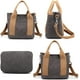 thumbnail image 2 of LHSHID Handbag for Women Small Multi-Pockets, Canvas Mini Tote Shoulder Bags with Zipper, Satchel Hobo Bag for Travel Work, 2 of 8