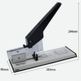 thumbnail image 3 of Staplers Hand Held Stapler Heavy Duty Large Metal Painted Handle Steel Iron Rubber Comfortable Grip Office Stapler For Classroom, 3 of 8