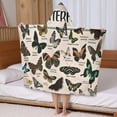 thumbnail image 5 of Butterfly Species Chart Hooded Bath Towel，50"x30" for Ages 3 To 12 Kids, Quick Dry Lightweight Soft Microfiber Hood Beach Towel Cover Up for Kids, 5 of 7