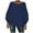 Navy, variant on LYXSSBYX Women Fall Sweaters Dress for Women Women's Solid Color Casual Hollow Chain Link Loose Knitted Bat Sweater Sweater