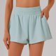 thumbnail image 2 of Pantalones cortos deportivos de cintura alta para mujer con bolsillo, pantalones cortos para correr y hacer gimnasia, 2 of 5
