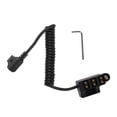 thumbnail image 2 of D Tap Splitter Hub, D Tap Splitter Cable Safe 3 Port LED Digital Display Efficient  for Camera Battery, 2 of 7