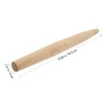 thumbnail image 2 of Pin de rodadura de madera de haya profesional para hornear pasta pizza pastel y galleta, 2 of 7