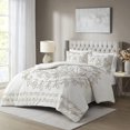 thumbnail image 2 of Violette Couette en Coton Chenille 100 % Tufté - Design Médaillon Boho, Luxe Moderne, 2 of 15