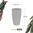 thumbnail image 4 of Ecobo 28" Tall Planter | Eco-Friendly, Durable, Lightweight | Indoor/Outdoor Use, All-Weather, Contemporary Design by Brazilian Artisans - Granite, 4 of 4
