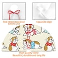 thumbnail image 4 of Rateoe Cute Bull Dog Print Christmas Tree Skirt 48" for Xmas Holiday New Year Party Circle Tree Mat Ornaments Decoration, 4 of 7