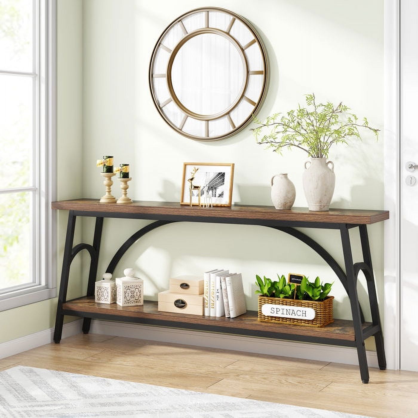 Tribesigns 70.8‚Äù Extra Long Thin Doorway Entrance Couch Console Table ...