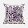 thumbnail image 2 of Pond Peacock Throw Pillow with Removable Cover in Muted Purple Yellow 16x16, 2 of 8