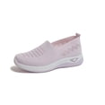 thumbnail image 2 of CAIXAI Walking Shoes for Women Orthopedic Dress Shoes for Women Lightweight Knit Upper Embroidery White Sneakers for Women Walking Anti-Skid Adjustable Upper Mary Jane Flats Hands-Free Barefoot Shoe, 2 of 6