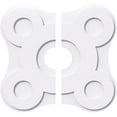 thumbnail image 1 of Ekena Millwork CMP34LA2-07000 34 Po OD x 7 Po ID Carré Luna Architecture Grade Médaillon de Plafond Contemporain PVC - 2 Pièces, 1 of 1