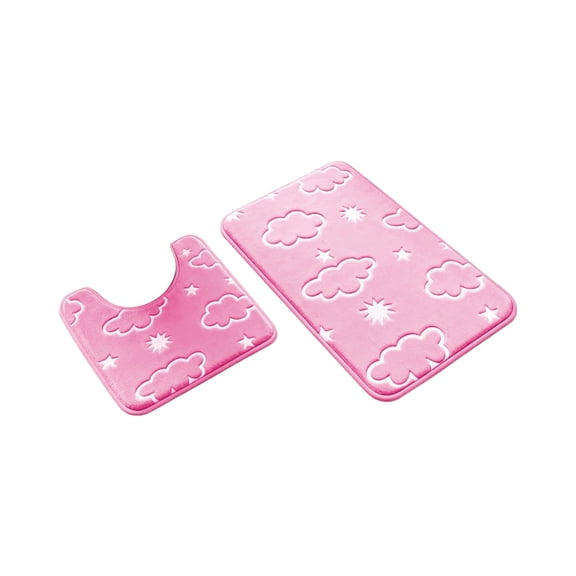 TACILIP Bathroom Supplies, In The Dark Fleece Floor Mat Bathroom Absorbent Non Mat Toilet Two Piece Set Floor Mats, Mens Gifts