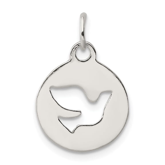 Sterling Silver Holy Spirit Dove Pendant Necklace for Women and Men, Religious Christian Jewelry Symbolizing Faith, Peace, and Protection, Unisex Cutout Charm for Spiritual Wear