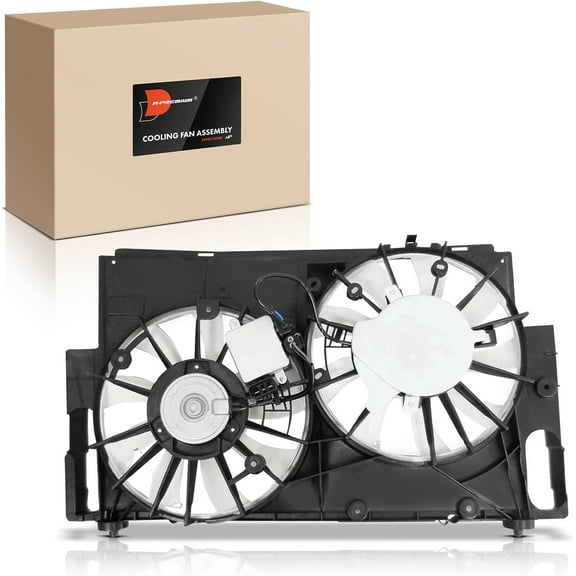 A-Premium Engine Radiator Cooling Fan Assembly Compatible with Select Toyota & Lexus Models - RAV4 2016-2018, NX300h 2015-2021 - Replace# 1636136140, 1636136150