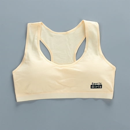 Girls  Training Bras  Bras for Girls  Women s Sports Bras  Sports Bras for Women  Children Bra Teen Girls Bra Cotton Training Bra Student Kids Underwear Camisole  Complexion  One Size