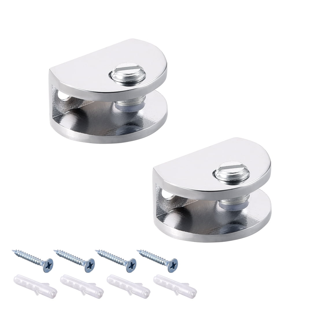 Glass Shelf Brackets Adjustable Zinc Alloy Glass Clamp Clip Holder