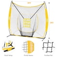 thumbnail image 4 of Zupapa 7 Ft. x 7 Ft. Baseball Softball Practice Net Tee Caddy Set with Strike Zone, 4 of 7