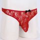thumbnail image 3 of Gibobby Conjuntos de Lencería Calzoncillos T-back Ropa interior Hombres Encaje Floral Lencería Bikini Semi transparente Íntimos(Rojo, M), 3 of 4