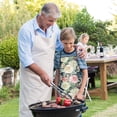 thumbnail image 5 of Pioneer Flower Floral Print Pattern Kids Aprons for Girls and Boys,Adjustable Neck Strap Toddler Aprons for Kids Cooking Baking, 5 of 7