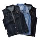 thumbnail image 4 of Chaleco vaquero clásico para hombre, chaqueta de talla grande, 7XL, 8XL, 6XL, primavera y otoño, moda urbana, holgado, ropa de marca para hombre de gran tamaño, 4 of 5
