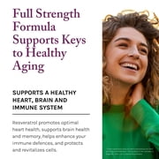 Reserveage, Resveratrol 1000 mg, Antioxidant Supplement for Heart and Immune Health, Supports Healthy Aging, Paleo, Keto, 60 Capsules