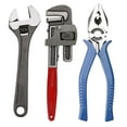 thumbnail image 1 of Combo Pack Of 3 Tool Kits Set For Home - Contains 8 Inch | Adjustable Spanner, 8 Inch Combination Plier, 10 Inch Pipe Wrench | Easily Repair, Accessories, Chrome Vanadium Steel Tool Set, 1 of 3