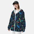 thumbnail image 3 of Lsque Dinosaur UPF 50+ Lightweight Sun Protection Men's Women's Long Sleeve Shirt, Hoodie Performance -Small, 3 of 9