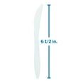 thumbnail image 3 of McKesson Plastic Knives - Medium Weight, Durable Polypropylene - Non-Sterile, Single-Use, Disposable - White, 6 1/2 in L, 1000 Ct, 3 of 4