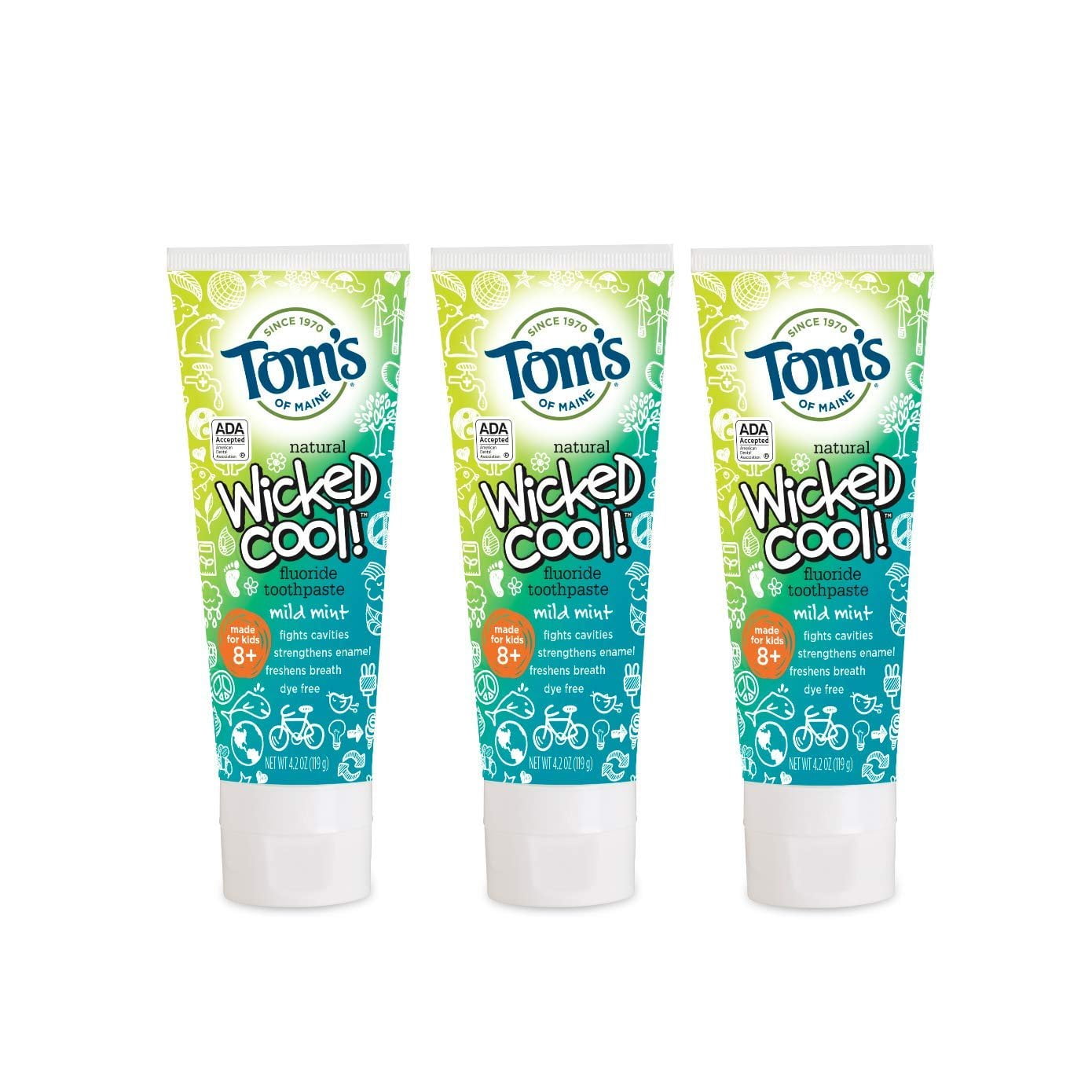 Tom's of Maine Natural Fluoride Wicked Cool! Children's Toothpaste