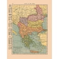 thumbnail image 2 of Hammond 25x32 Gold Ornate Wood Framed with Double Matting Museum Art Print Titled - Balkan States Europe - Hammond 1910, 2 of 4
