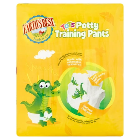 Earth's Best TenderCare Tots Potty Chlorine Free Training Pants, (Choose Your Size)